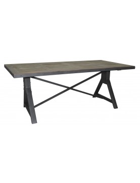 Table de repas  type industriel plateau manguier