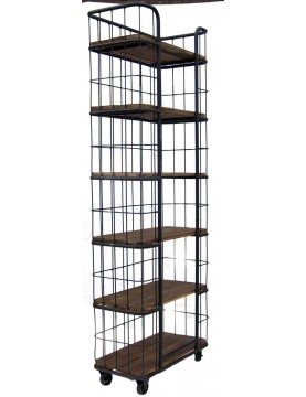 Étagère industrielle cage 6 tablettes